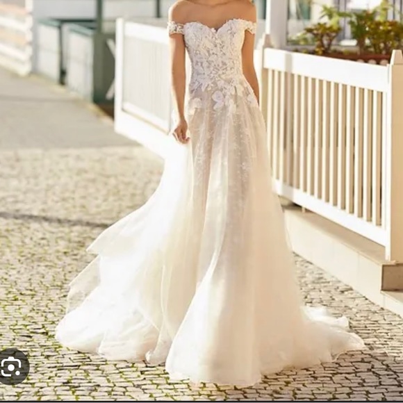 Rosa Clara Hayden Wedding Dress Size 8 - Picture 1 of 2